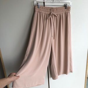 Aritzia Babaton cropped culotte wide leg pants